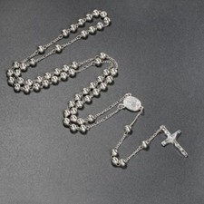 Silver Gold 6mm Rosary