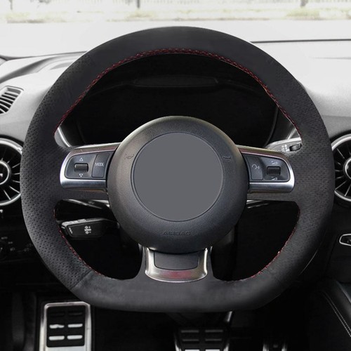 Suede diy steering wheel - suede,