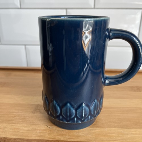 Holkham pottery ink blue mug - pottery,