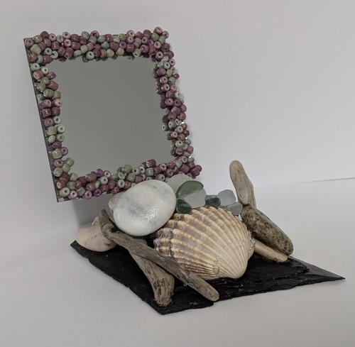 Handmade driftwood mirror set - mirror,