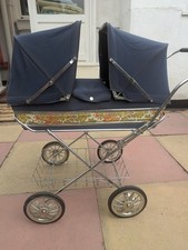 used vintage twin  dolls prams