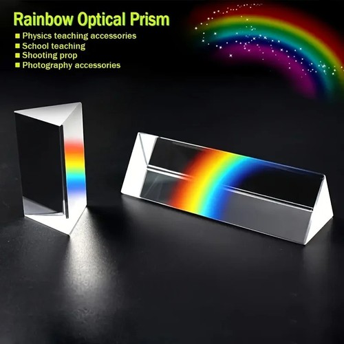 Educational glass prism - glass,