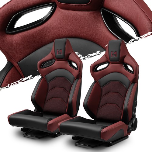 Reclinable pvc racing seats - reclinable,