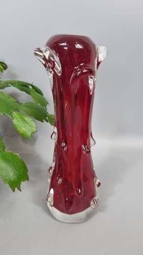 Italian murano style glass - murano, red