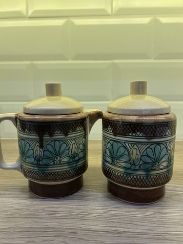 Vintage hand painted pottery - vintage, hand-painted