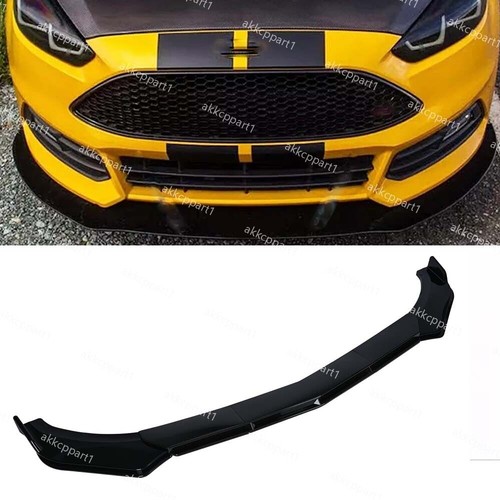 Gloss black front bumper - front,