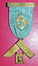 Masonic Past Master's Jewel Hope & Unity Lodge No 214 sterling silver hallmark