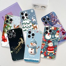 For iPhone 16 14 15Pro 17 Lovely Christmas Gift Cover Customized Soft Phone Case