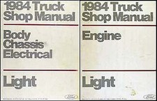 1984 Ford Truck Shop Manual Set F150-F350 Pickup E150-E350 Van Bronco Service