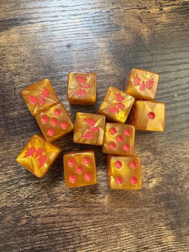Blood angels dice - dice, x10