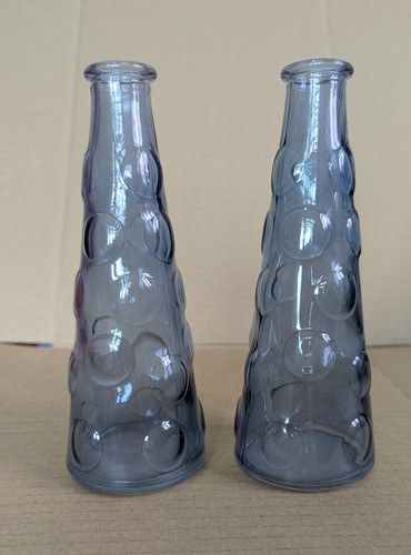 Purple glass bubbles stem - 2,