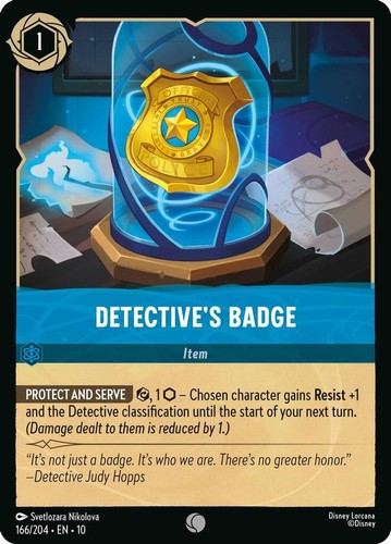 Detective badge 166 204 - detective's,