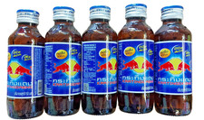 Thai Red Bull Kratingdaeng Energy Drink - 5 x 150ml Glass Bottles