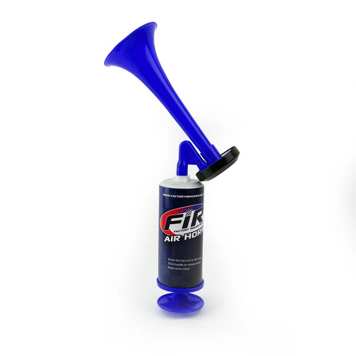 Blue air horn - toy, hand