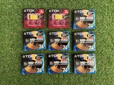 TDK MD-RXG 74 Minute Recordable MiniDiscs x 9 (A26)