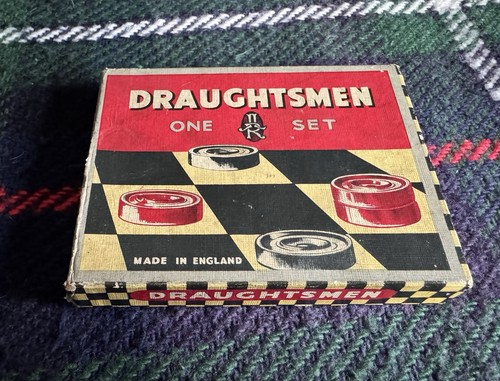 Vintage draughtsmen draughts - draughtsmen,