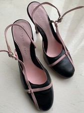 Comme il Faut Womens Leather Shoes, Size 5, NEW, Black And Pink, High Heels