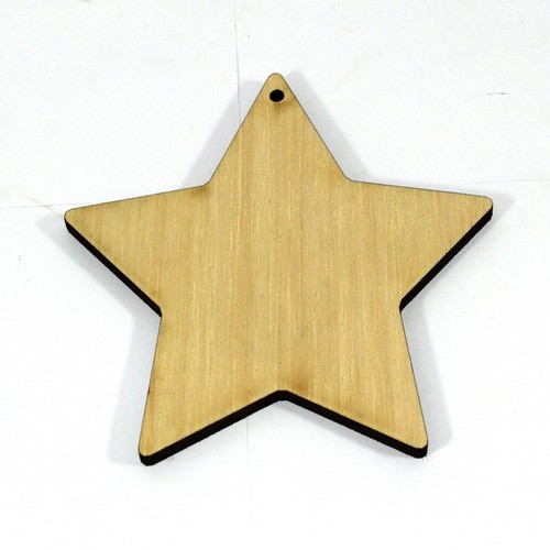 Wooden star bunting - wooden,