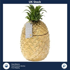 Gold Pineapple Ice Bucket with Lid,  addition to your Drinks Trolley | Retro ...