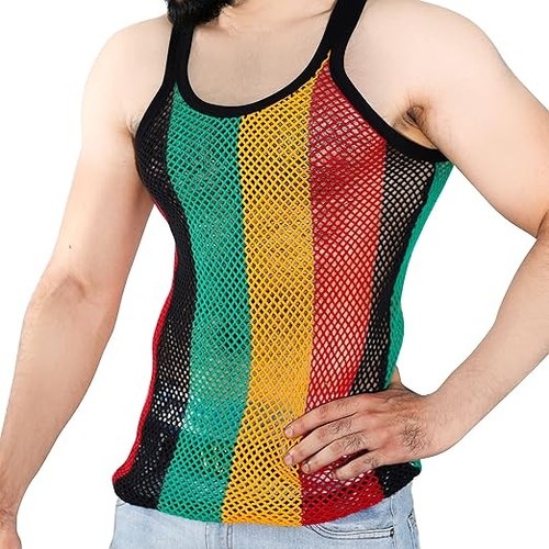 Rasta string vest 100 cotton - 100%,