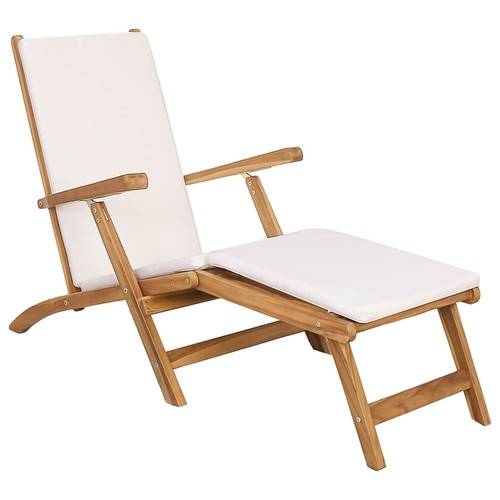Folding deck chair with - deck,