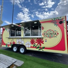 Food Trailer For Sale Colourful Catering Van Mobile Snack Coffee