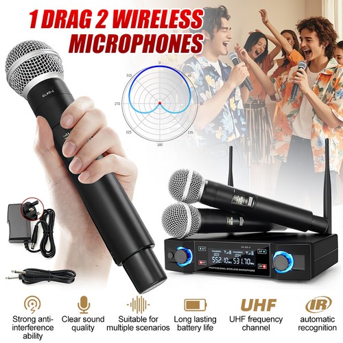 Wireless microphone uhf - wireless, dual