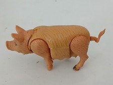 1970's Articulated Pig - Vintage Fisher Price - Little People - Adventure People