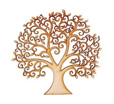 Wooden MDF Tree #2 craft shape