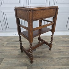 Antique Oak Side Table -