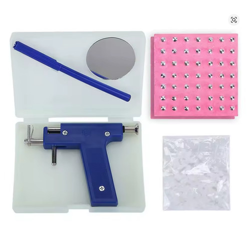 Ear piercing gun machine with - gun,