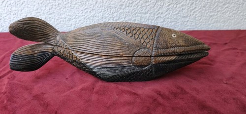 Hand carved wooden - wooden, fish