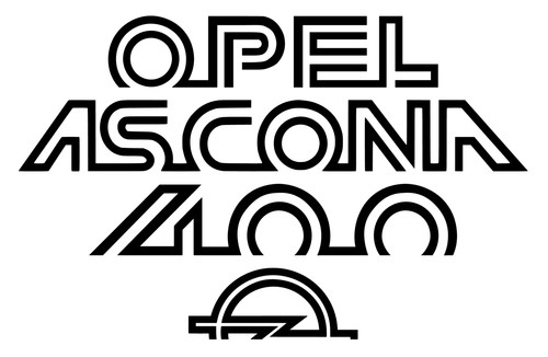 Opel ascona 400 sticker - ascona,