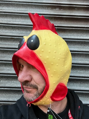 Funny rubber chicken mask - funny,
