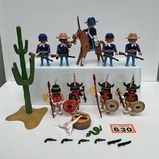 Playmobil Western Soldiers Union Mounted Infantry x  Native American Bundle toy