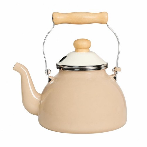Enamel kettle with whistle - enamel,