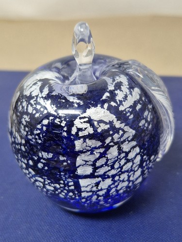 Apple blue silver glass - apple,