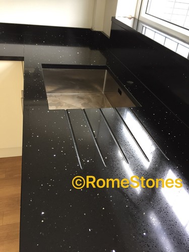 Black galaxy worktops - black,