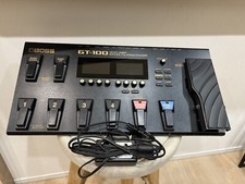 BOSS GT-100 Multi-Effects Guitar Effect Pedal W/AC Adapter Test Completed