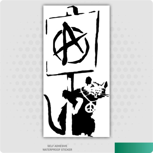 Banksy anarchy rat vinyl - anarchy,