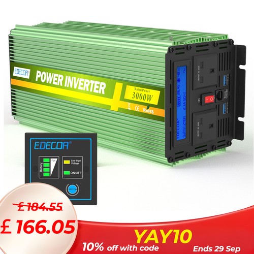 Edecoa power inverter - inverter, 24v