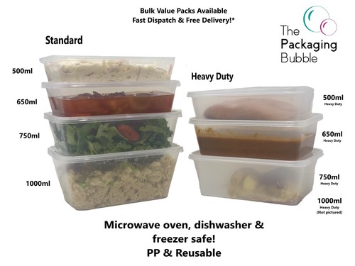 Plastic food containers with - containers,