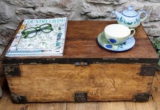 Antique Pitch Pine Chest