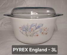 Pyrex blue iris - blue,