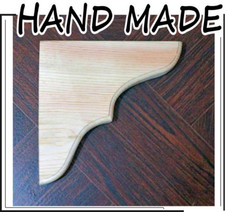 Eco Natural Pine Wooden Shelf Brackets Gallows 18 mm thick Any size available B3