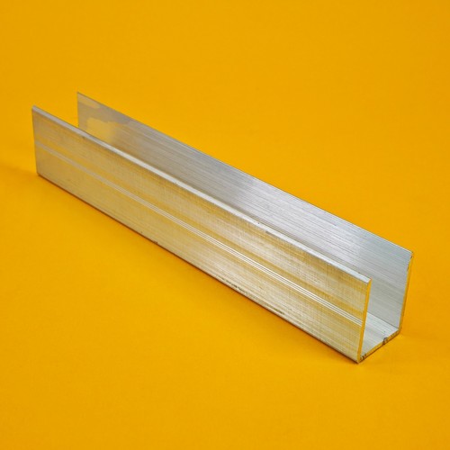 Aluminium channel end cap - aluminium, u