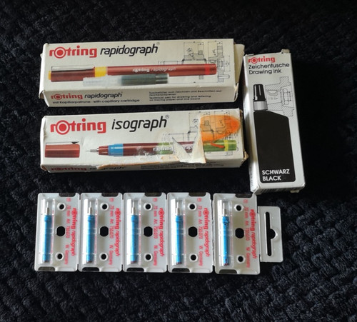 Rare vintage rotring pens - rotring,