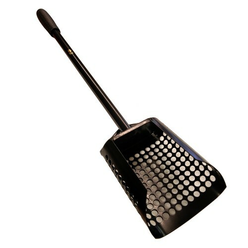 Black ada extended sand scoop - black,