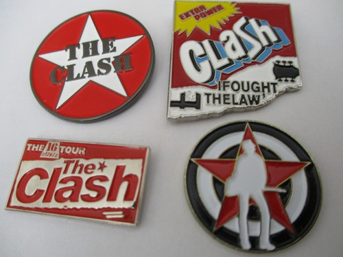 The clash metal badges - the,