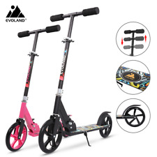 Folding Kids Teens Push Scooter Portable Adjustable Height Kick Stunt Big Wheel